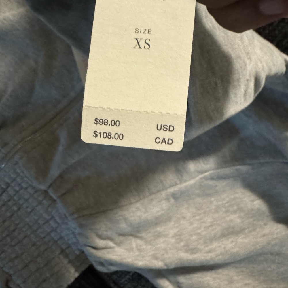 Anthropologie Light Gray Zip-Up Jacket